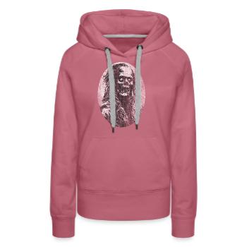 Evil Evil Zombie Undead - Sweat à capuche Premium bio Femme - mauve - Devant - Isabella (175cm)
