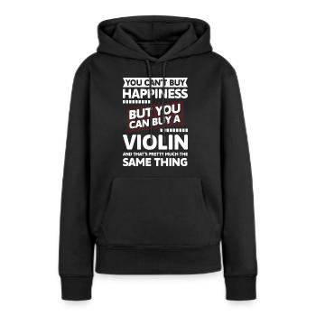 Violine Spieler Auftritt - Frauen Premium Bio Hoodie - Schwarz - Vorne - Julia (174cm)