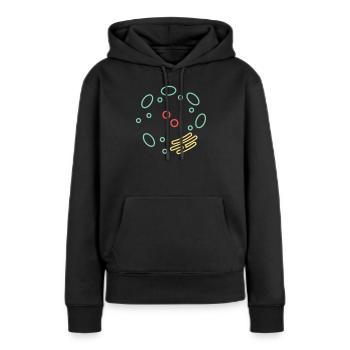 Zelle Organellen Biologie - Frauen Premium Bio Hoodie - Schwarz - Vorne - Julia (174cm)