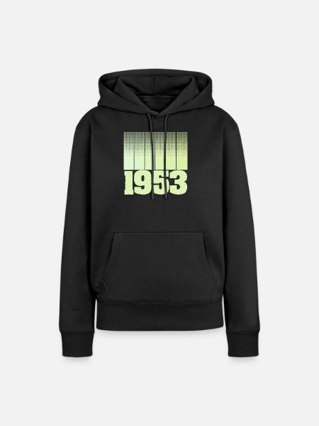 1953 - Frauen Premium Bio Hoodie - Schwarz
