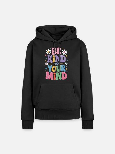 Psychische Gesundheit Mental Health - Frauen Premium Bio Hoodie - Schwarz