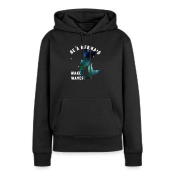 mermaid seejungfrau nixe girl frau fashion - Frauen Premium Bio Hoodie - Schwarz - Vorne - Julia (174cm)