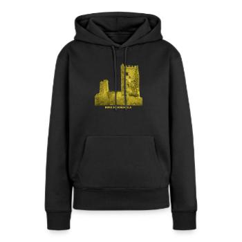 Drachenfels Burg Ruine Rhin Siebengebirge - Sweat à capuche Premium bio Femme - noir - Devant - Julia (174cm)