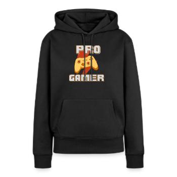pro gamer - Frauen Premium Bio Hoodie - Schwarz - Vorne - Julia (174cm)