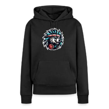 Stachelschwein-Basketballmannschaft - Frauen Premium Bio Hoodie - Schwarz - Vorne - Julia (174cm)