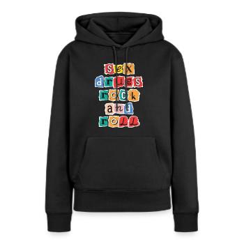 Sex, Drugs and Rock'n'Roll - Women’s Premium Organic Hoodie - black - Front - Julia (174cm)