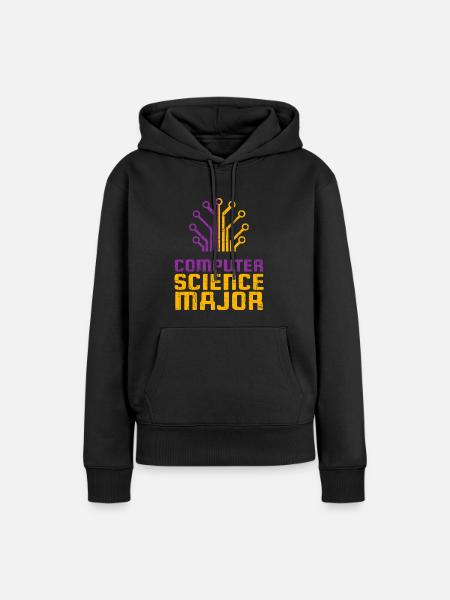 Informatik - Frauen Premium Bio Hoodie - Schwarz