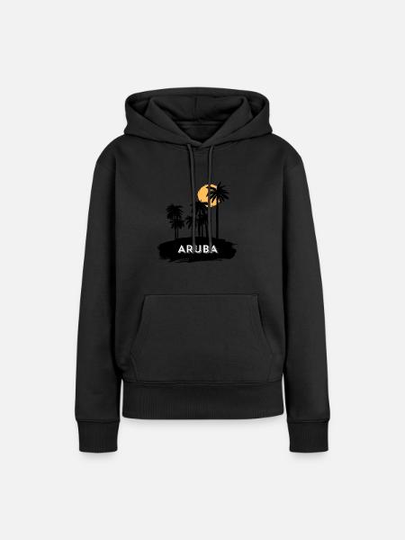 Aruba Trip Holiday - Frauen Premium Bio Hoodie - Schwarz