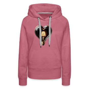 You light up my life - Women’s Premium Organic Hoodie - mauve - Front - Isabella (175cm)
