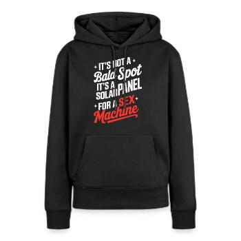 Es ist keine kahle Stelle, die für die Sexmaschine geeignet ist - Frauen Premium Bio Hoodie - Schwarz - Vorne - Julia (174cm)