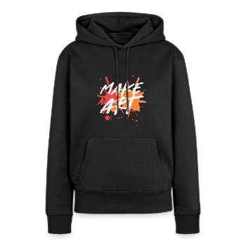 Kunst machen Sketcher oder Cartoonist Gift - Frauen Premium Bio Hoodie - Schwarz - Vorne - Julia (174cm)