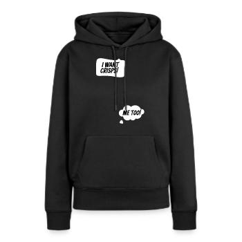 Pregnancy announcement pregnant baby bump - Frauen Premium Bio Hoodie - Schwarz - Vorne - Julia (174cm)