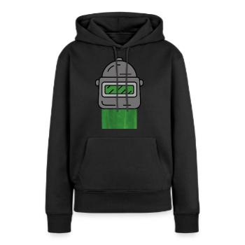 Gurk - Frauen Premium Bio Hoodie - Schwarz - Vorne - Julia (174cm)