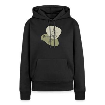 Orchid - Plant Lovers T-Shirt - Women’s Premium Organic Hoodie - black - Front - Julia (174cm)