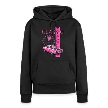 Classic Car - Frauen Premium Bio Hoodie - Schwarz - Vorne - Julia (174cm)