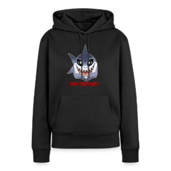 Jawesome (en anglais seulement) - Sweat à capuche Premium bio Femme - noir - Devant - Julia (174cm)