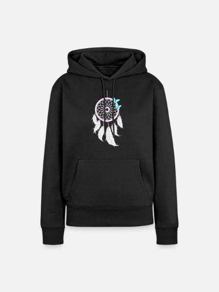 Traumfänger - Frauen Premium Bio Hoodie - Schwarz