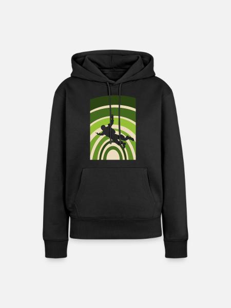 Parachuting Skydive Base Jumping - Frauen Premium Bio Hoodie - Schwarz