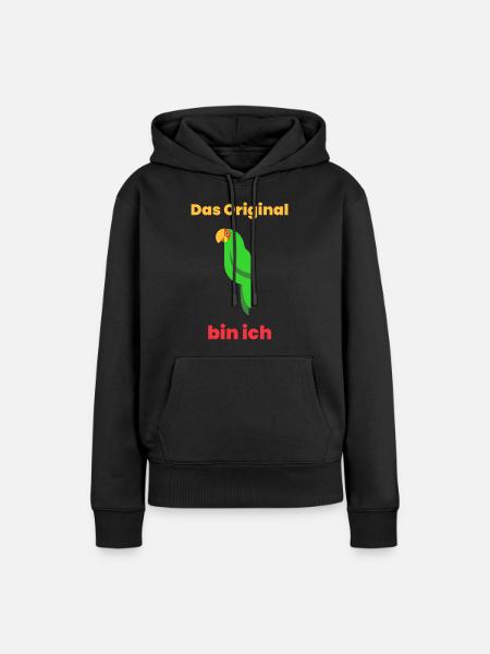 Das Original bin ich - Frauen Premium Bio Hoodie - Schwarz