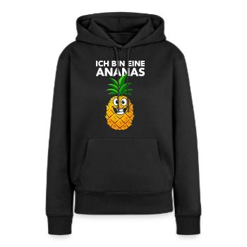 Ananas Kostüm Fasching Karneval Obst verkleiden - Frauen Premium Bio Hoodie - Schwarz - Vorne - Julia (174cm)