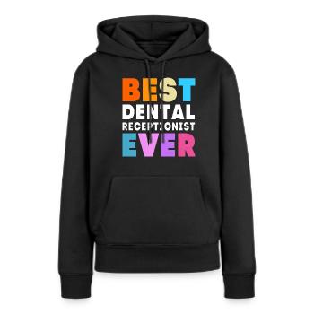 Rezeptionist Zahnarzt - Frauen Premium Bio Hoodie - Schwarz - Vorne - Julia (174cm)
