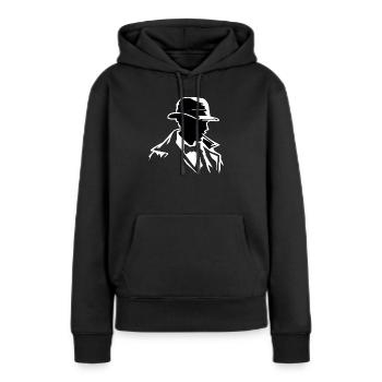 Sherlock - Frauen Premium Bio Hoodie - Schwarz - Vorne - Julia (174cm)