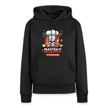 Master of kitchen chaos - Women’s Premium Organic Hoodie - black - Front - Julia (174cm)