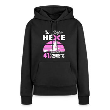 41 Jahre Geburtstag Frau Hexe Süß Süss Jahrestag - Frauen Premium Bio Hoodie - Schwarz - Vorne - Julia (174cm)