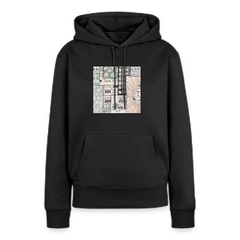 Wirrwarr 21 - Frauen Premium Bio Hoodie - Schwarz - Vorne - Julia (174cm)