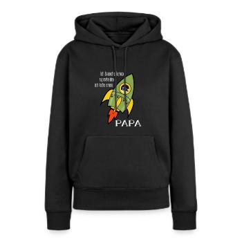 papa weihnachtsgeschenk - Frauen Premium Bio Hoodie - Schwarz - Vorne - Julia (174cm)
