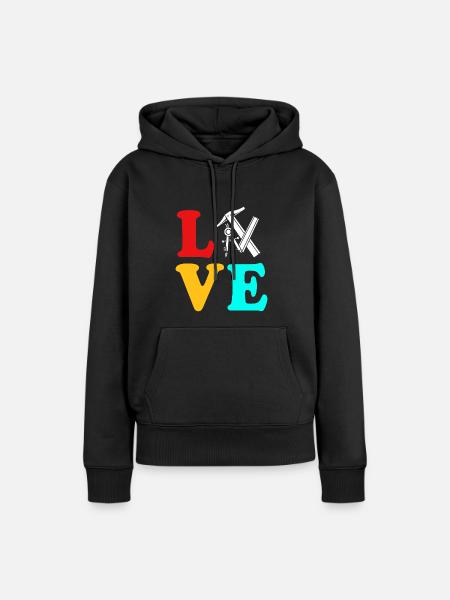 Architekt Architektur - Frauen Premium Bio Hoodie - Schwarz