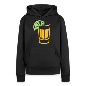 Tequila - Sweat à capuche Premium bio Femme - noir - Devant - Julia (174cm)
