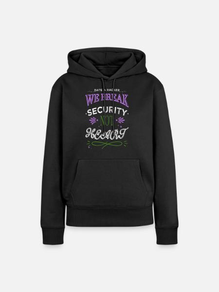 statement lumber apprentice sayings - Frauen Premium Bio Hoodie - Schwarz