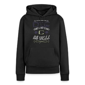 Cadeau Gamer Glitch Analyst Crypter le code de piratage - Sweat à capuche Premium bio Femme - noir - Devant - Julia (174cm)