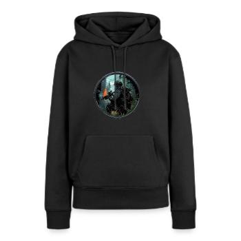 Special Forces Army Military Unit Soldier - Women’s Premium Organic Hoodie - black - Front - Julia (174cm)