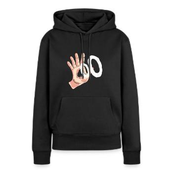 Vaping Hand Nikotinabhängig Geschenk - Frauen Premium Bio Hoodie - Schwarz - Vorne - Julia (174cm)