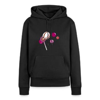 Lesbische Seifenblasen Lesbisches Geschenk - Frauen Premium Bio Hoodie - Schwarz - Vorne - Julia (174cm)