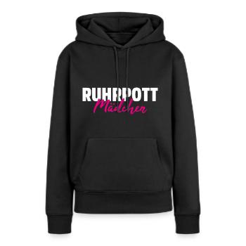 RUHRPOTT GIRLS - Women’s Premium Organic Hoodie - black - Front - Julia (174cm)