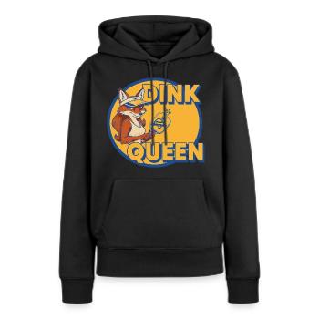 Pickleball Dink Queen Funny Player Love Pickleball - Women’s Premium Organic Hoodie - black - Front - Julia (174cm)
