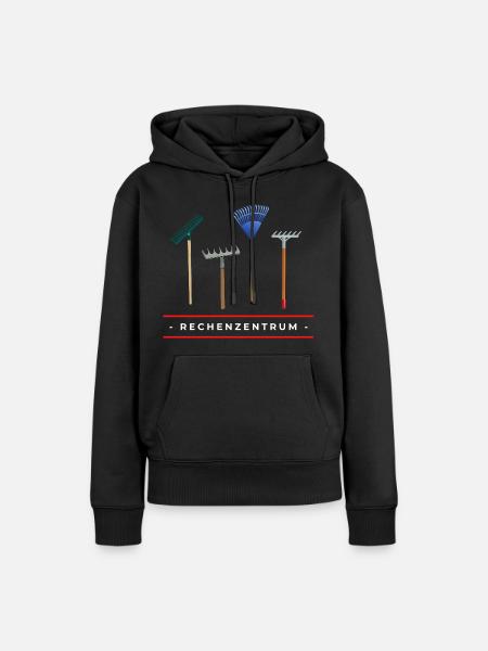 Rechenzentrum - Zentrum der Rechen. Nerd. Lustig. - Frauen Premium Bio Hoodie - Schwarz