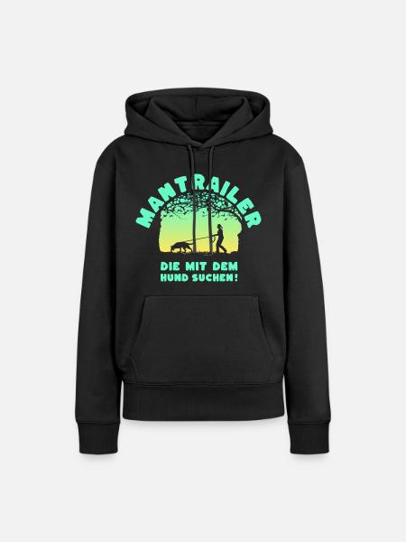 MANTRAILER SUNSET Frau - Frauen Premium Bio Hoodie - Schwarz