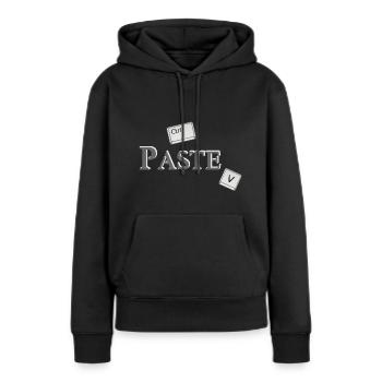 Copy Paste (part2) Partnerlook Friends Geschenk - Frauen Premium Bio Hoodie - Schwarz - Vorne - Julia (174cm)