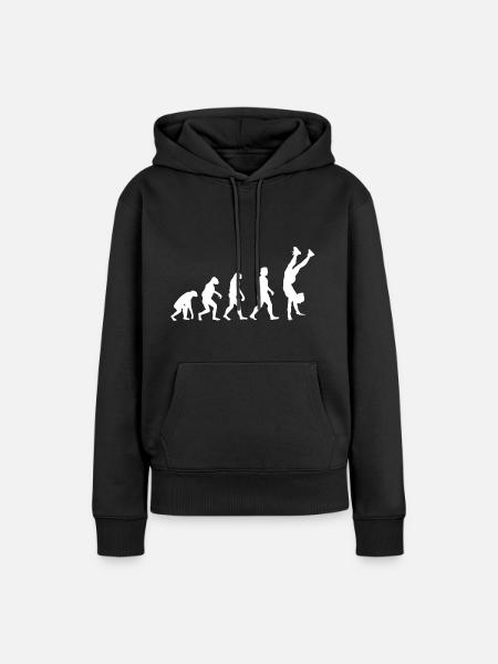 Turnen Handstand Evolution - Frauen Premium Bio Hoodie - Schwarz
