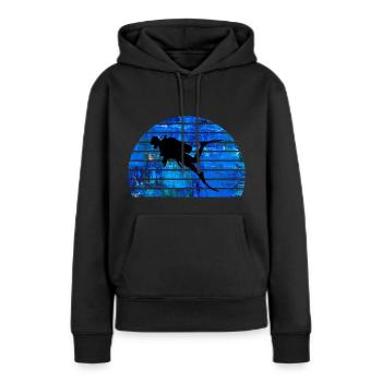 diver - Women’s Premium Organic Hoodie - black - Front - Julia (174cm)