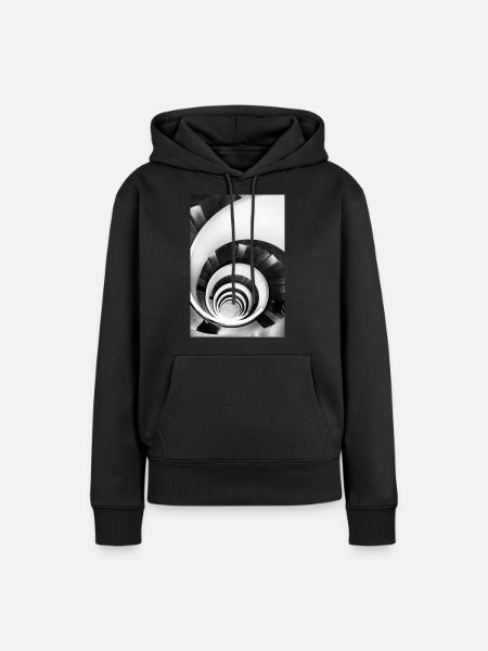Spirale - Frauen Premium Bio Hoodie - Schwarz