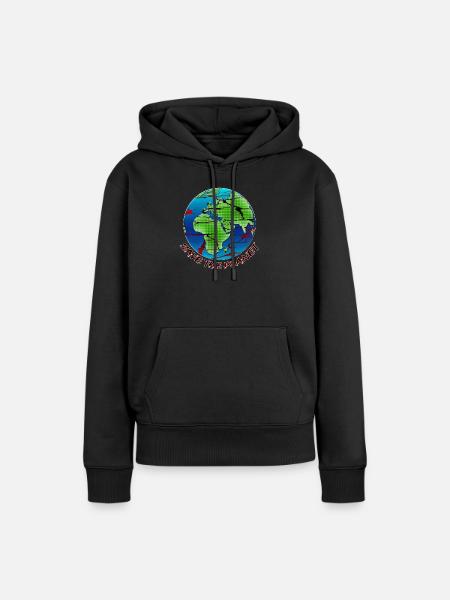 Umweltschutz - Save the Planet - Frauen Premium Bio Hoodie - Schwarz