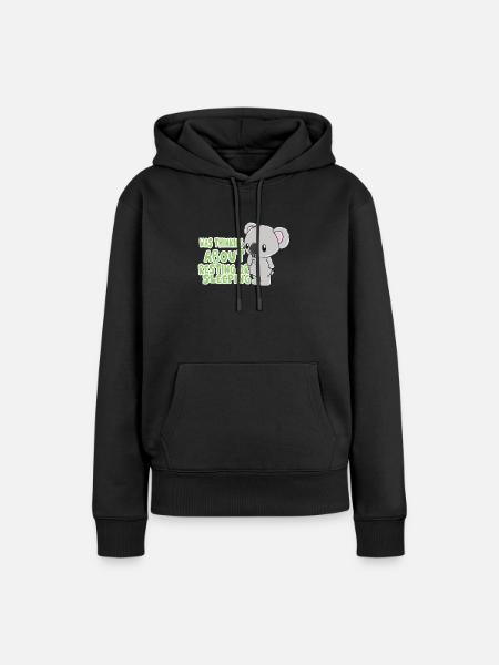 Koala - Frauen Premium Bio Hoodie - Schwarz