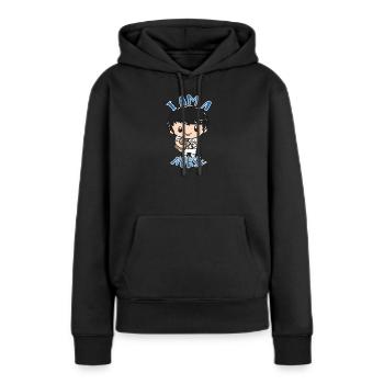 Krankenpfleger - Frauen Premium Bio Hoodie - Schwarz - Vorne - Julia (174cm)