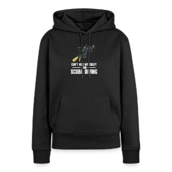 Scuba Diving Design de sports aquatiques - Sweat à capuche Premium bio Femme - noir - Devant - Julia (174cm)