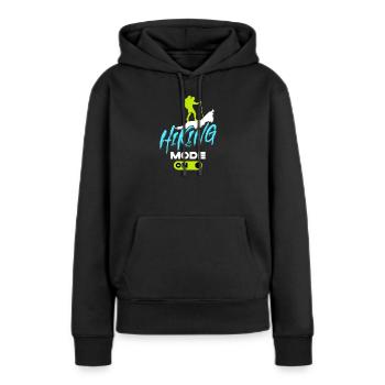 Gletscher Wandern Wanderer Berge Statement Touren - Frauen Premium Bio Hoodie - Schwarz - Vorne - Julia (174cm)